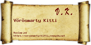 Vörösmarty Kitti névjegykártya