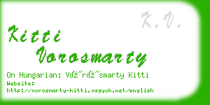kitti vorosmarty business card